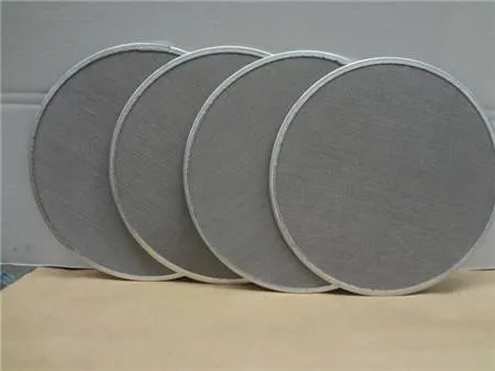 Extruder Screen Is In Different Types Of Wire Mesh Cut Into Pieces