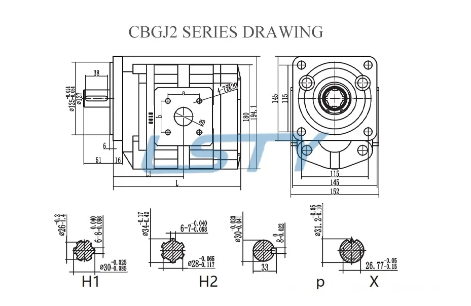 hydraulic internal gear pump