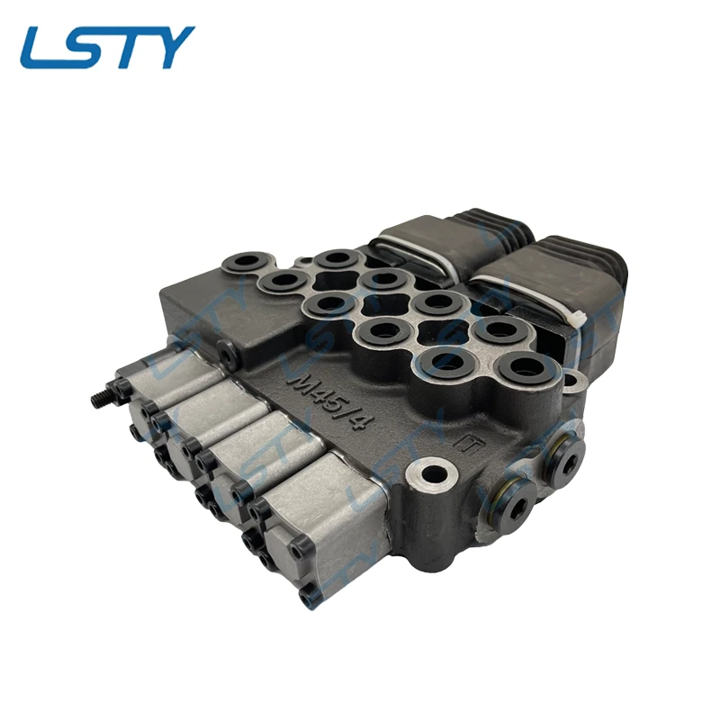 MB45 Series Monoblock Hydraulic Control Valve M45/4 4 Spools Directional Valve for Mobile Hydraulics