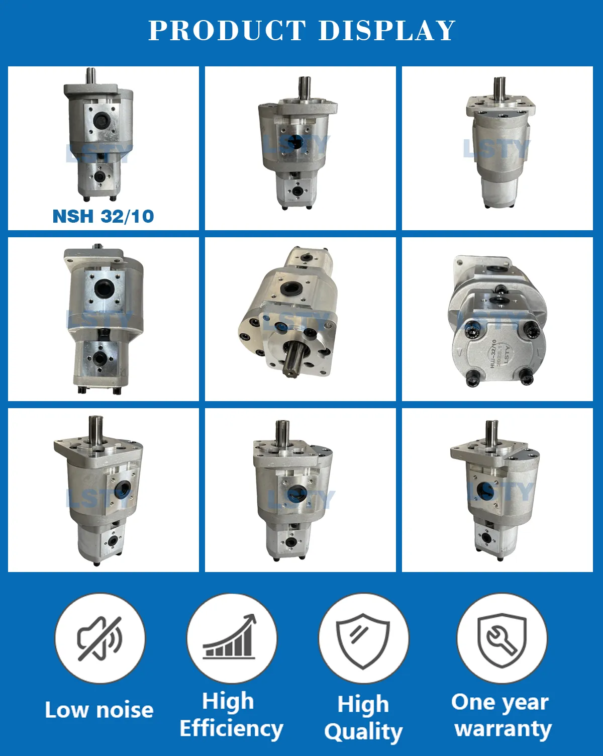 NSH32-10M-3 Nsh Gear Pump Hydraulic Gear Pump NSH32-10M-3 NSH32-10 Hydraulic MTZ Pump