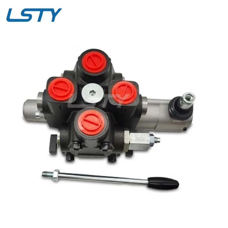 PC100 Series 100Liter 1-6 Spools Manual Operated Hydraulic Sectional Control Valve