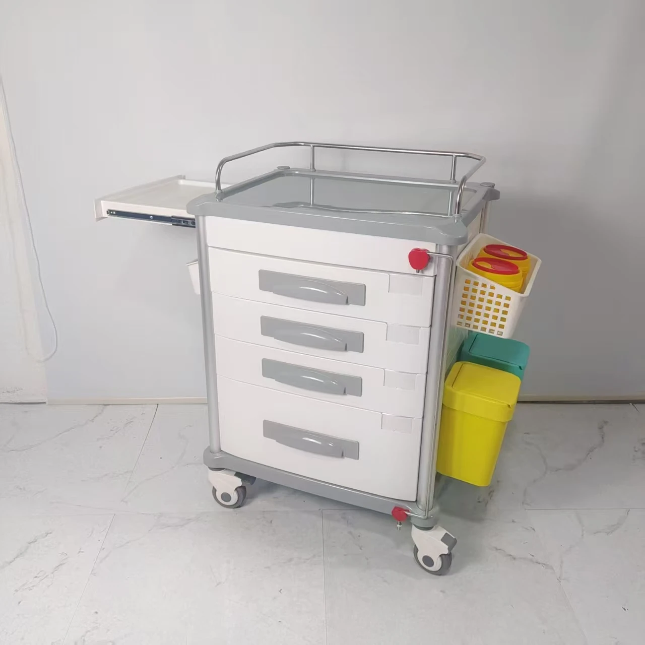 Hospital Instrument Cart Medical  Trolley Cart With Wheels Trolley