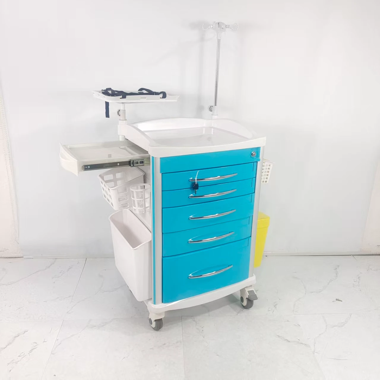 Anesthesia Trolley High Quality Customized Medical Trolley ABS Nurse Emergency Room with Wheels for Hospital Medical Devices hot