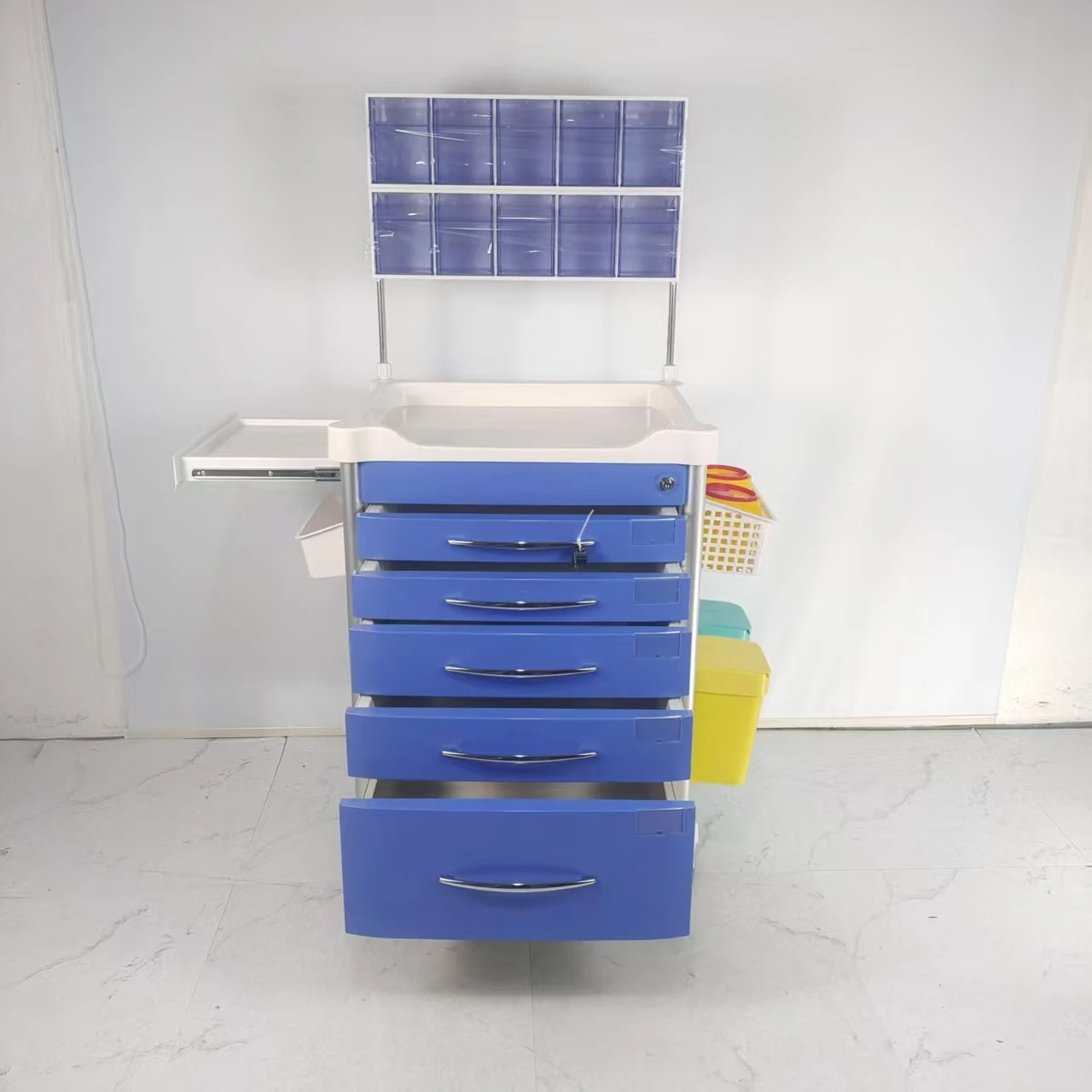 ABS Hospital Medical Anesthesia Medicine Nursing Trolley Baby Tool Cart Crash Cart Emergency Cart