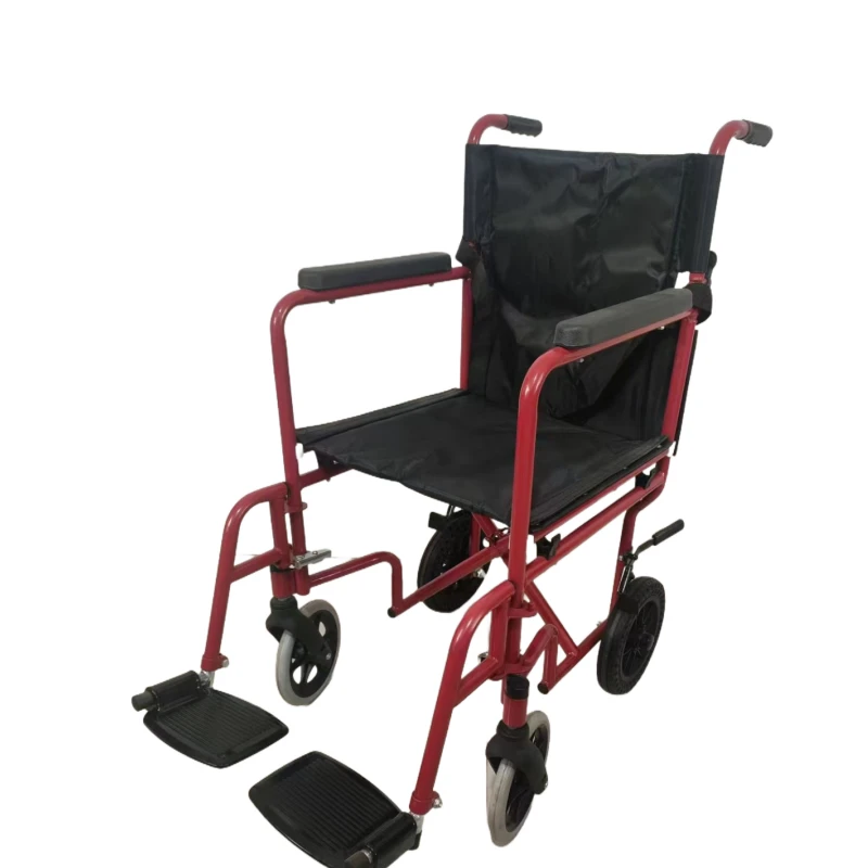Factory direct sale 10 inch wheel manual foldable wheelchair
