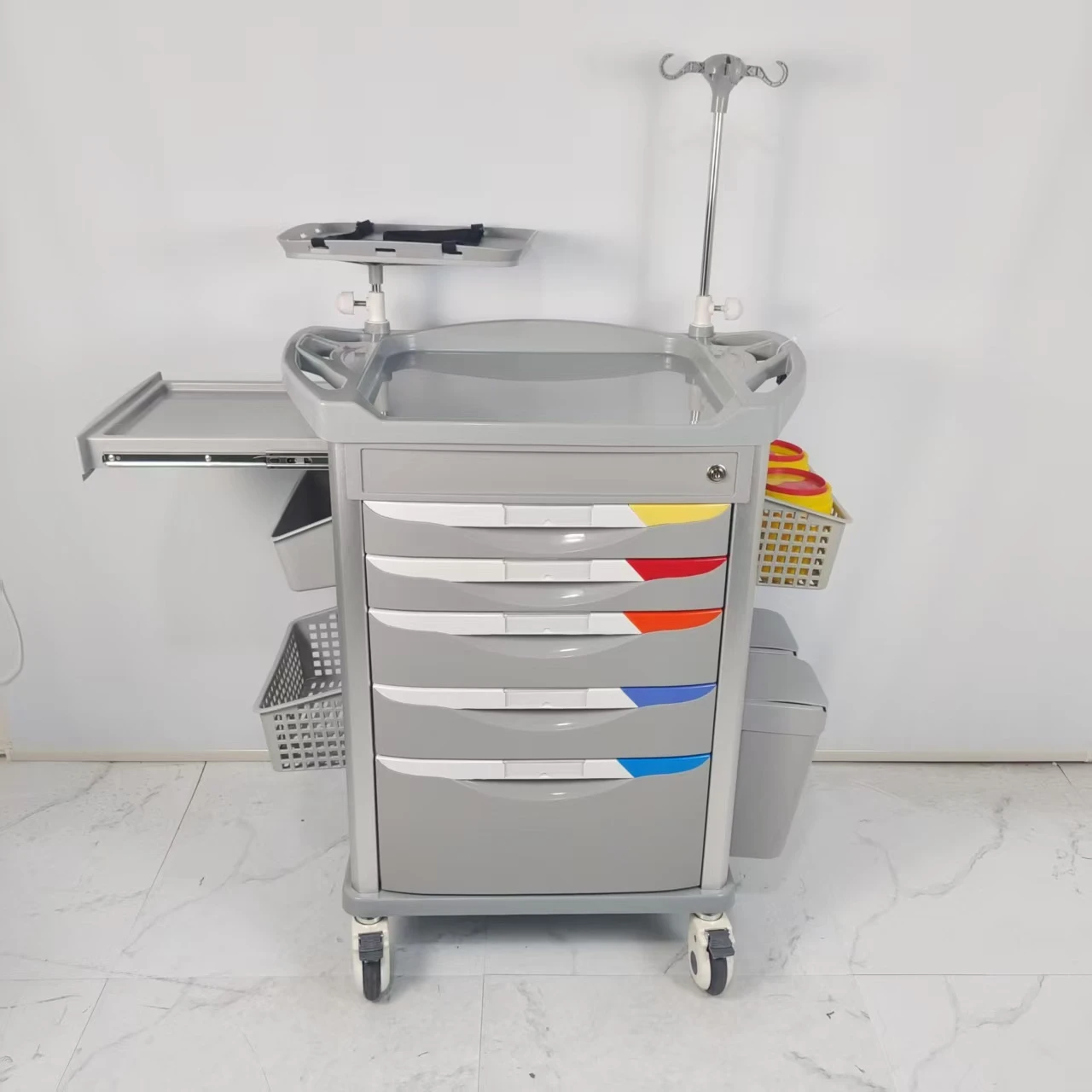 Medical Equipment ABS Emergency Hospital Trolley Cart for Sale