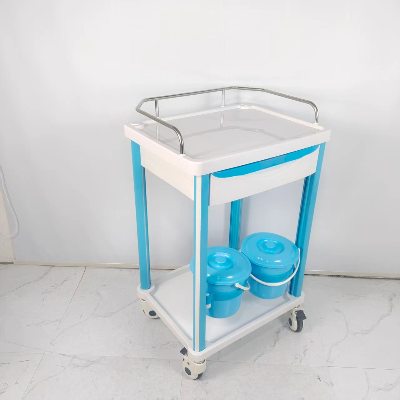 Wholesale Hospital ABS Stainless Steel Multi-function Medical Trolley Emergency Medicine Cart