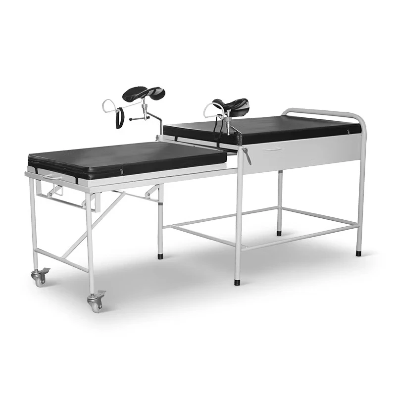 Stainless Steel Hospital Outpatient Gynecological Examination Bed