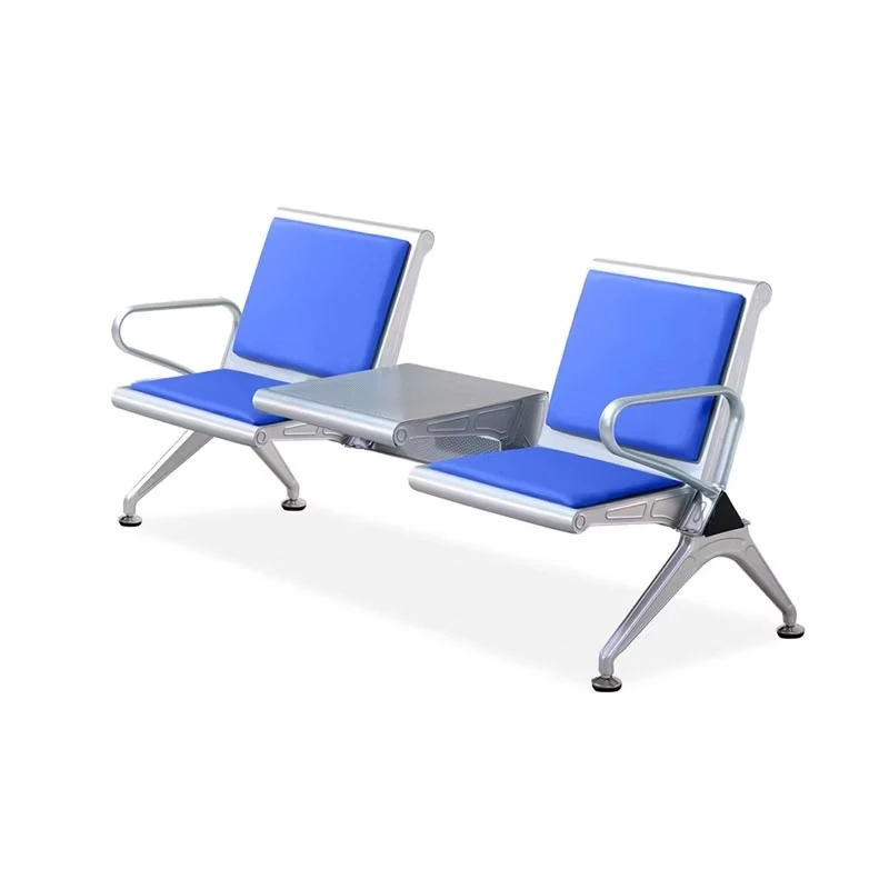 Wholesale Factory PU Cushion Padding Aluminum Hospital Linkage Row Waiting Chair
