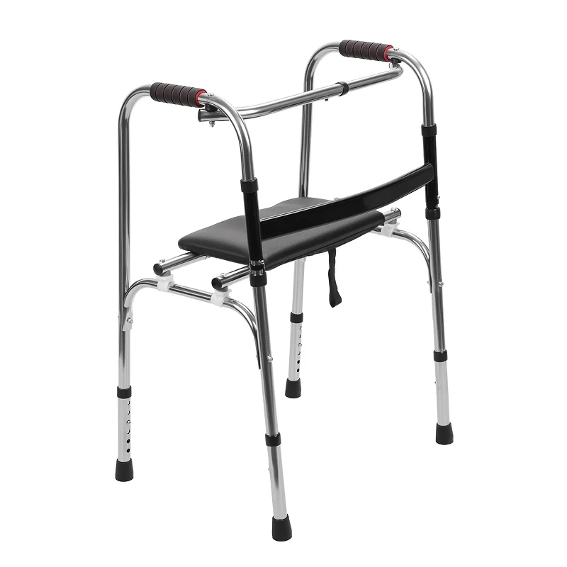 Four-Legged Crutches Walker For The Elderly, Adjustable Stainless Steel Aluminum Alloy Multi-Style Rehabilitation Aids