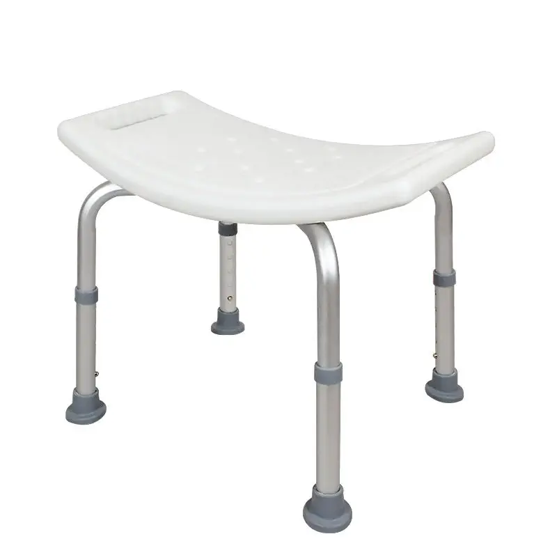 Zf-pc214 Curved Aluminum Alloy Shower Chair For Pregnant Women And The Elderly, Bathing Stool, Toilet Stool