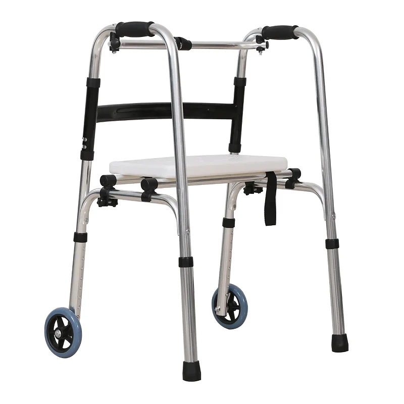zf-wa113 Four-Legged Crutches Walker For The Elderly,Adjustable Stainless Steel Aluminum Alloy