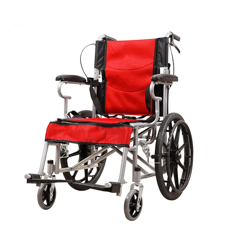 Lightweight Manual Wheelchair Portable Folding Wheelchair