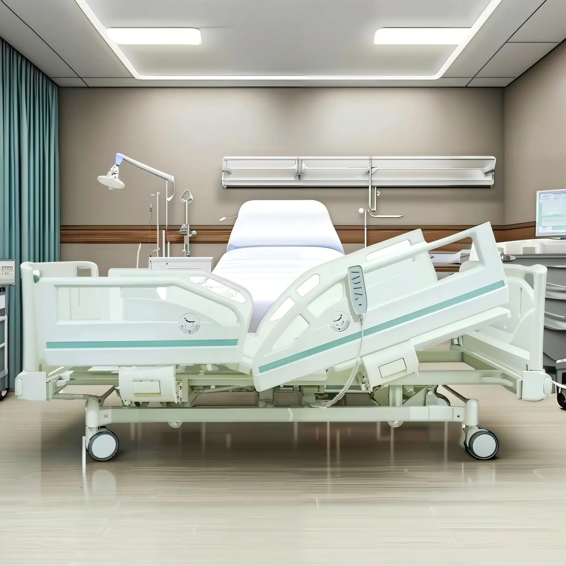 Advanced Electric Hospital Beds with Manual CPR for Patient Safety
