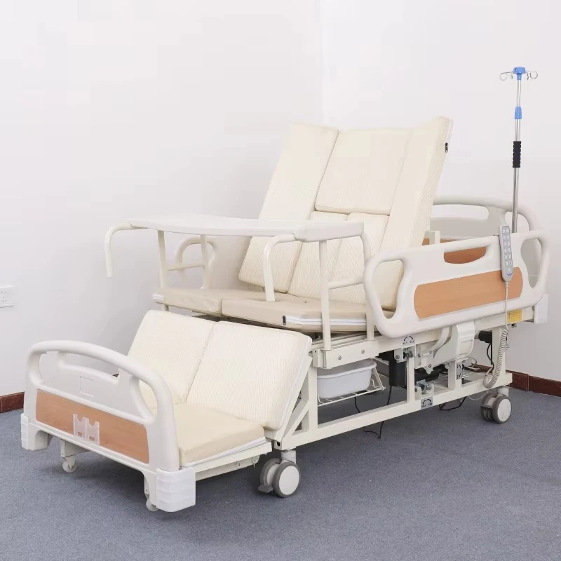 Hospital Multi-functional Electric Care Medical Bed with Mattress for Advanced Patient Comfort