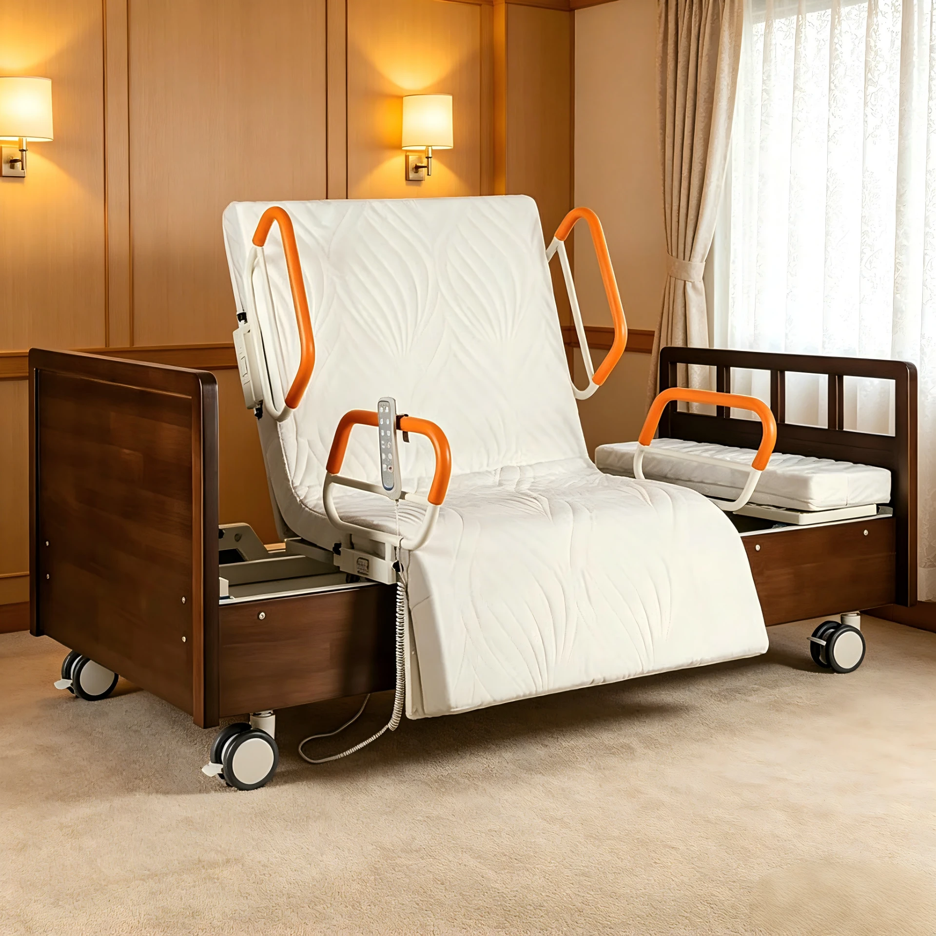 Reliable Electric Hospital Bed with Comfort Mattress