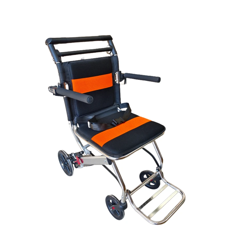 Hospital equipment portable aircraft aluminum alloy manual wheelchair