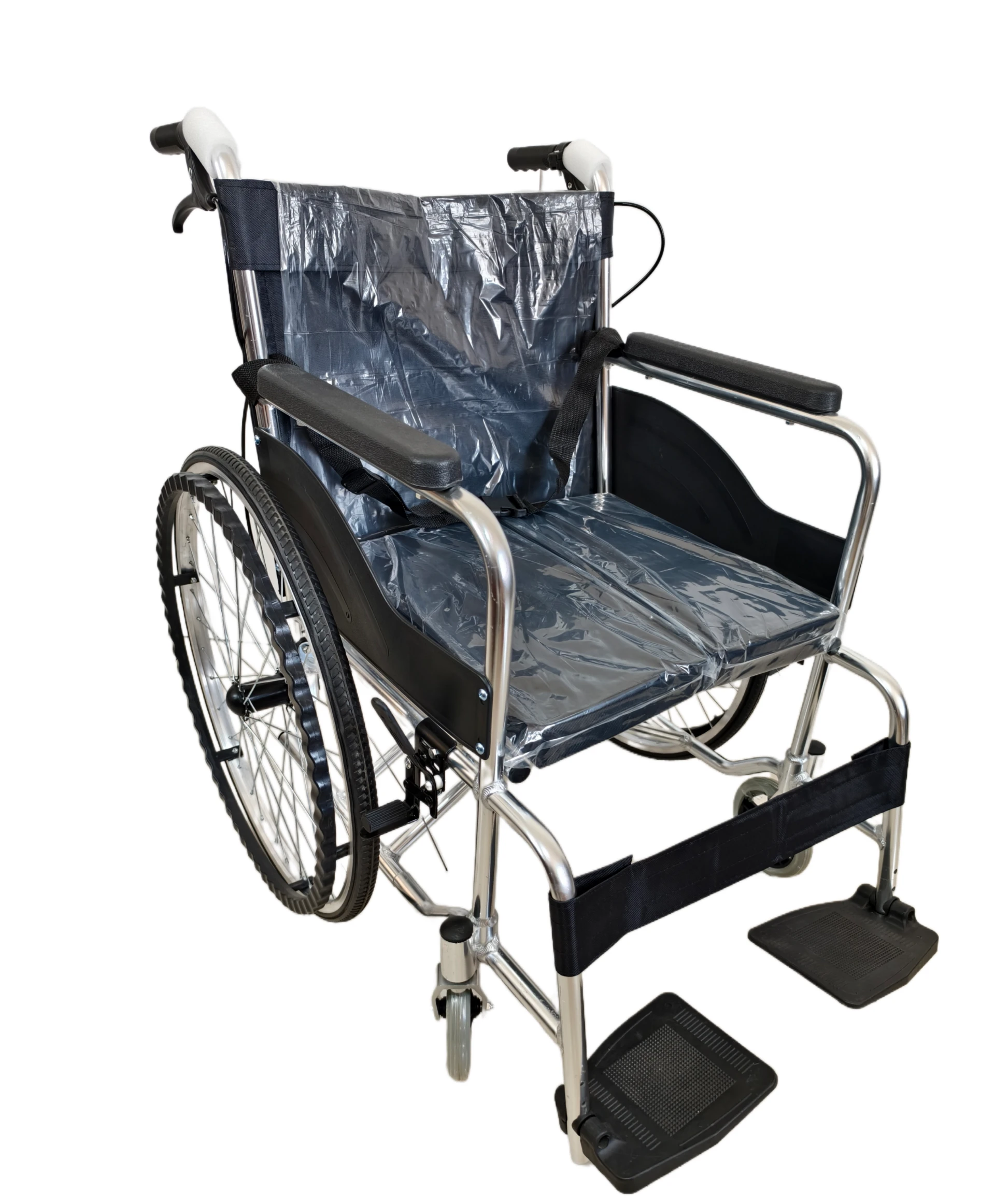 Aluminum alloy lightweight portable manual wheelchair