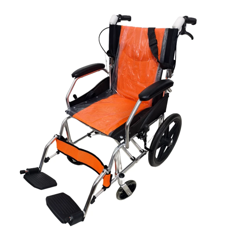High quality aluminum alloy lightweight portable manual wheelchair