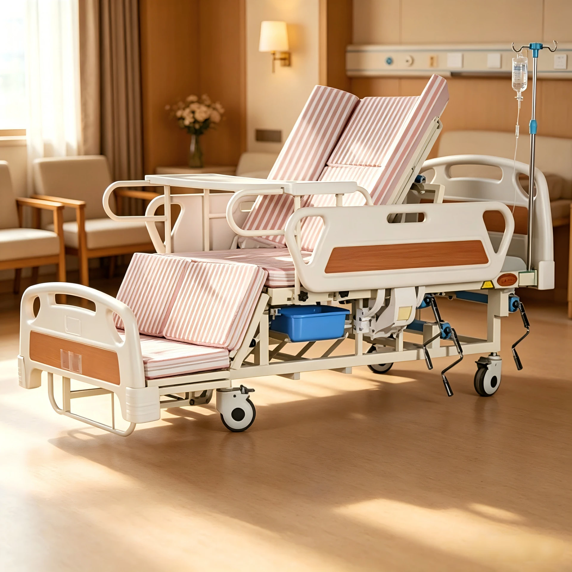 Key Features of Hospital Manual Five-Function Medical Beds