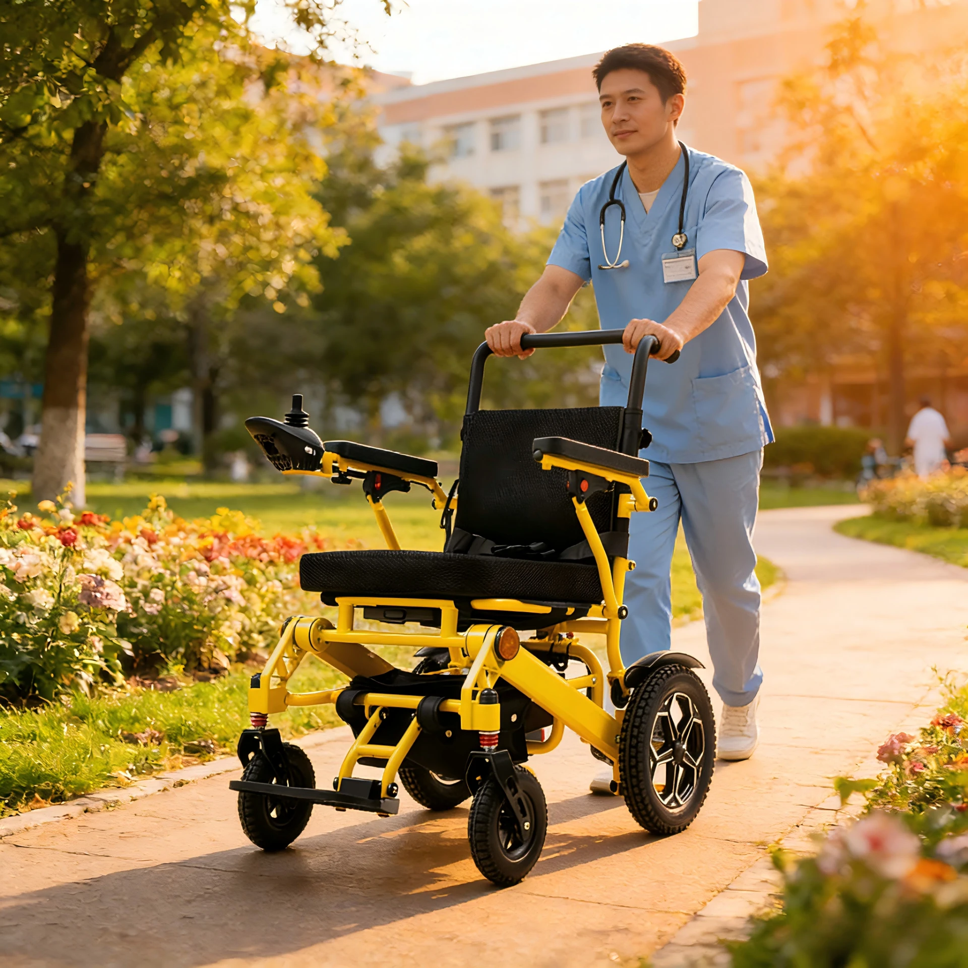 Portable High-Power Aluminum Alloy Electric Wheelchairs