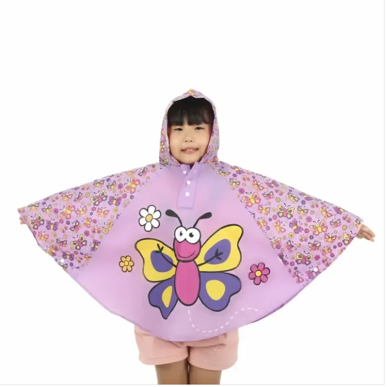 Children's Rain Poncho Reflective Strips