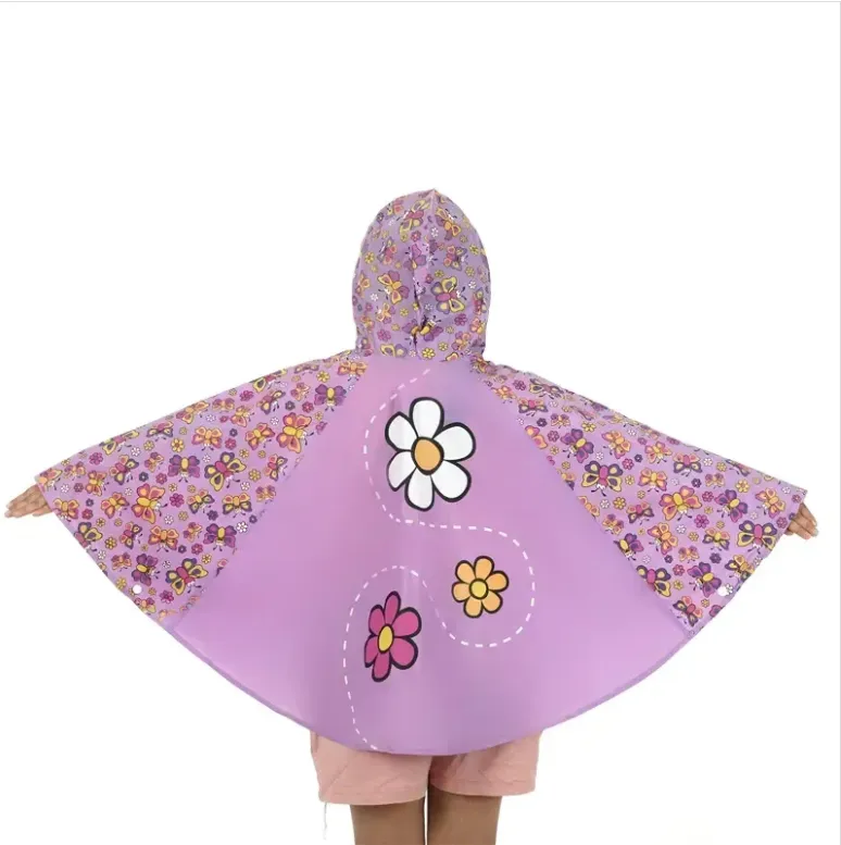 Children's Rain Poncho Reflective Strips