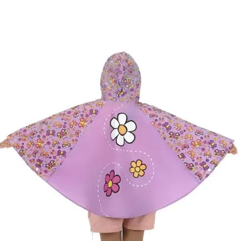 Brightly Colored Childrens Waterproof Poncho