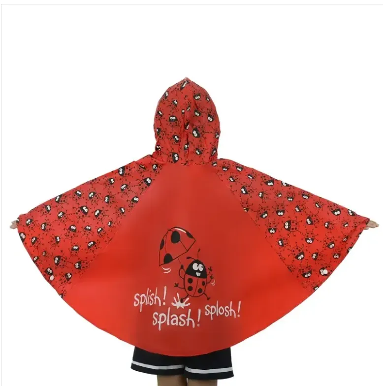 Children's Rain Poncho Reflective Strips