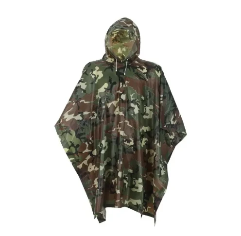 The Allure of Camouflage Poncho Raincoat