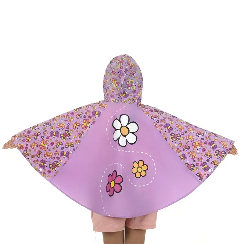 Childs Rain Poncho — Lightweight, Waterproof, Packable