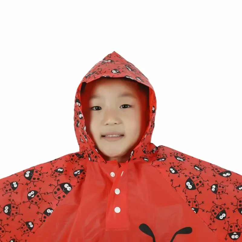 Childs Rain Poncho — Lightweight, Waterproof, Packable