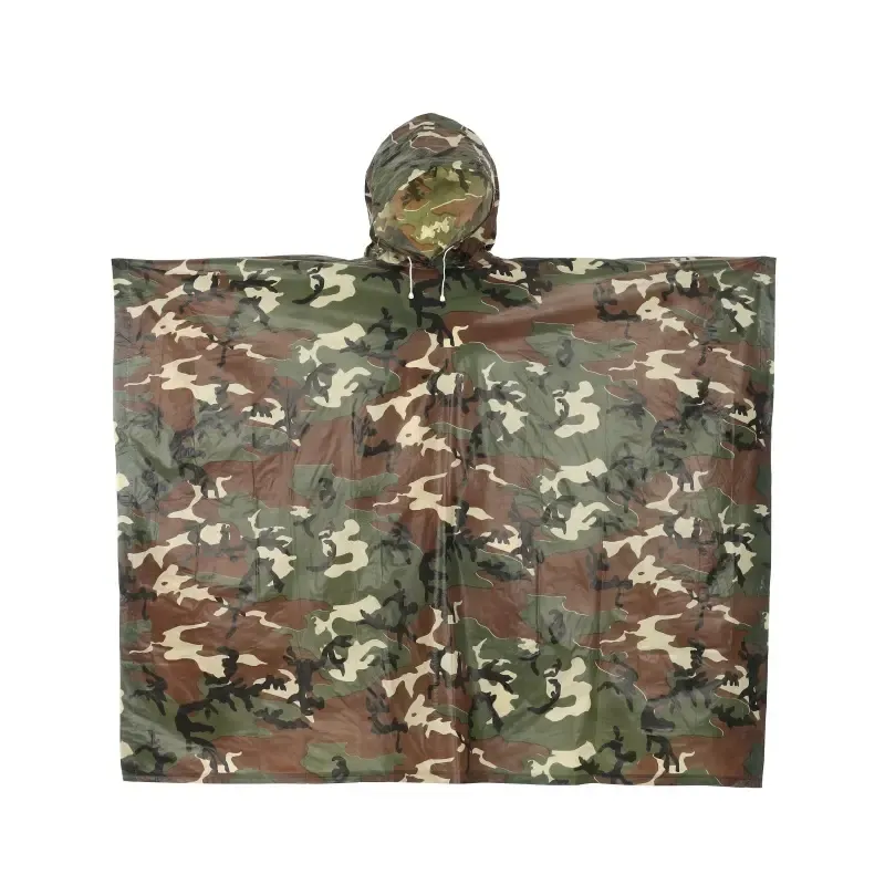 Camouflage Poncho Raincoat: Waterproof, Durable & Versatile Outdoor Gear