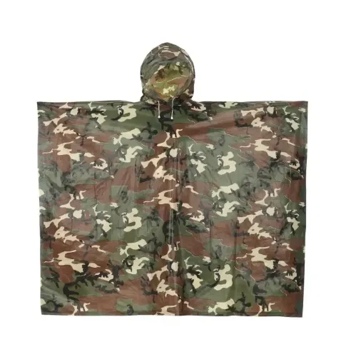 The Allure of Camouflage Poncho Raincoat