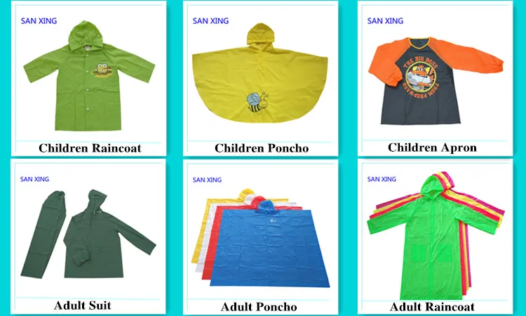 Kids Raincoat-Shijiazhuang Sanxing Garment Co., Ltd.|Customizable, Durable, Waterproof