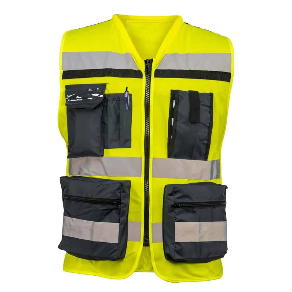 high visibility pockets vest
