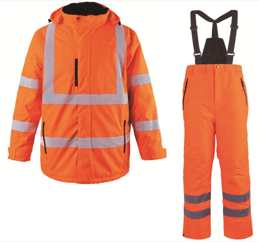 High-visibility winter suit