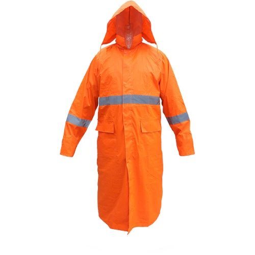 High-visibility rain coat
