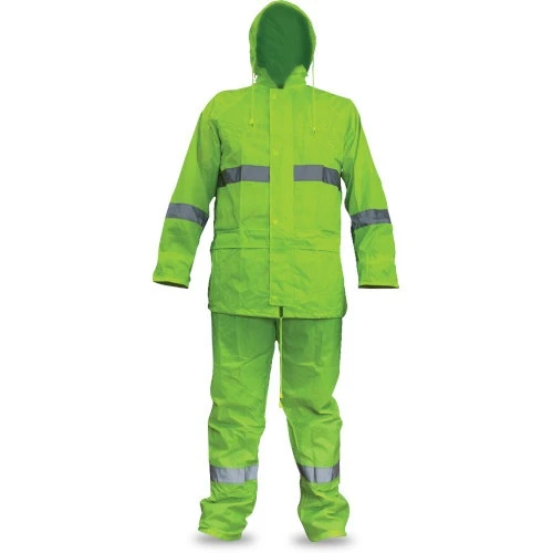 High-visibility rain suit
