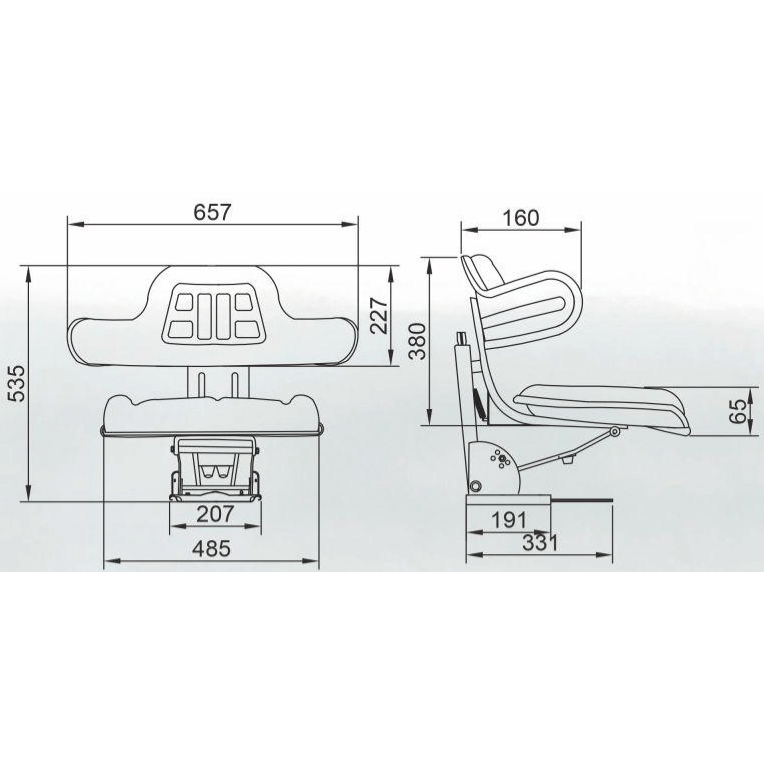 Why choose ergonomic machinery seats with air suspension?