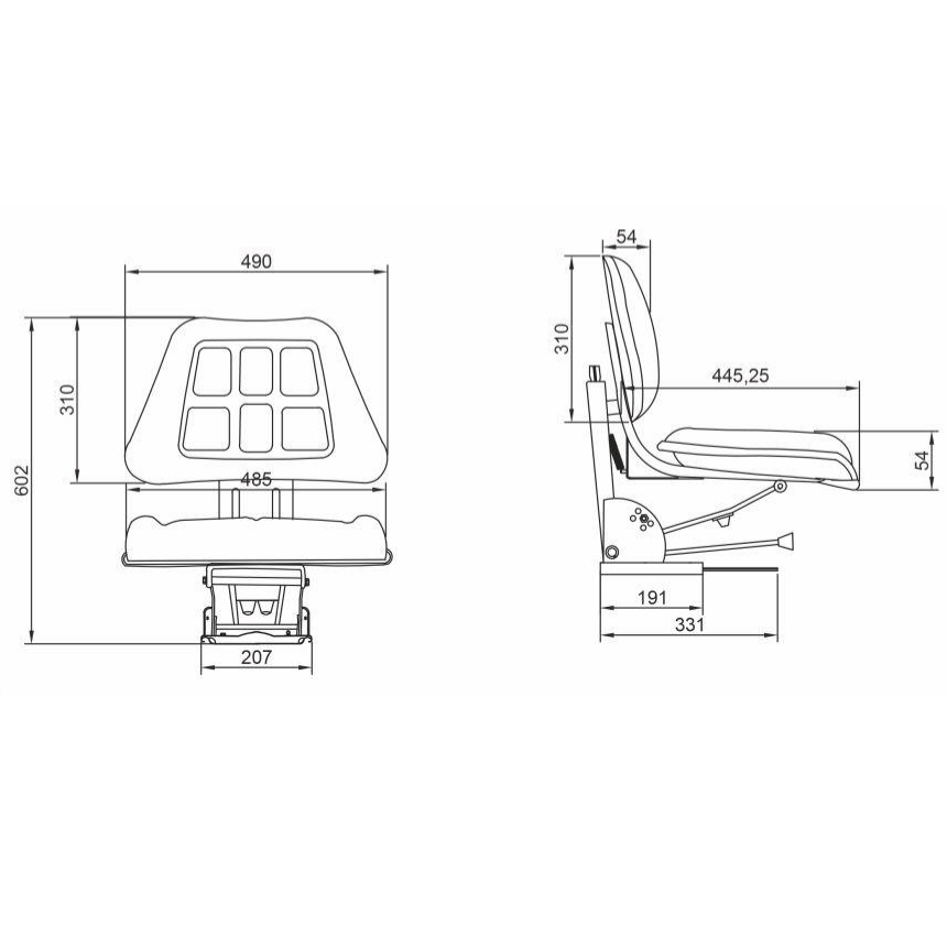 Why choose ergonomic machinery seats with air suspension?