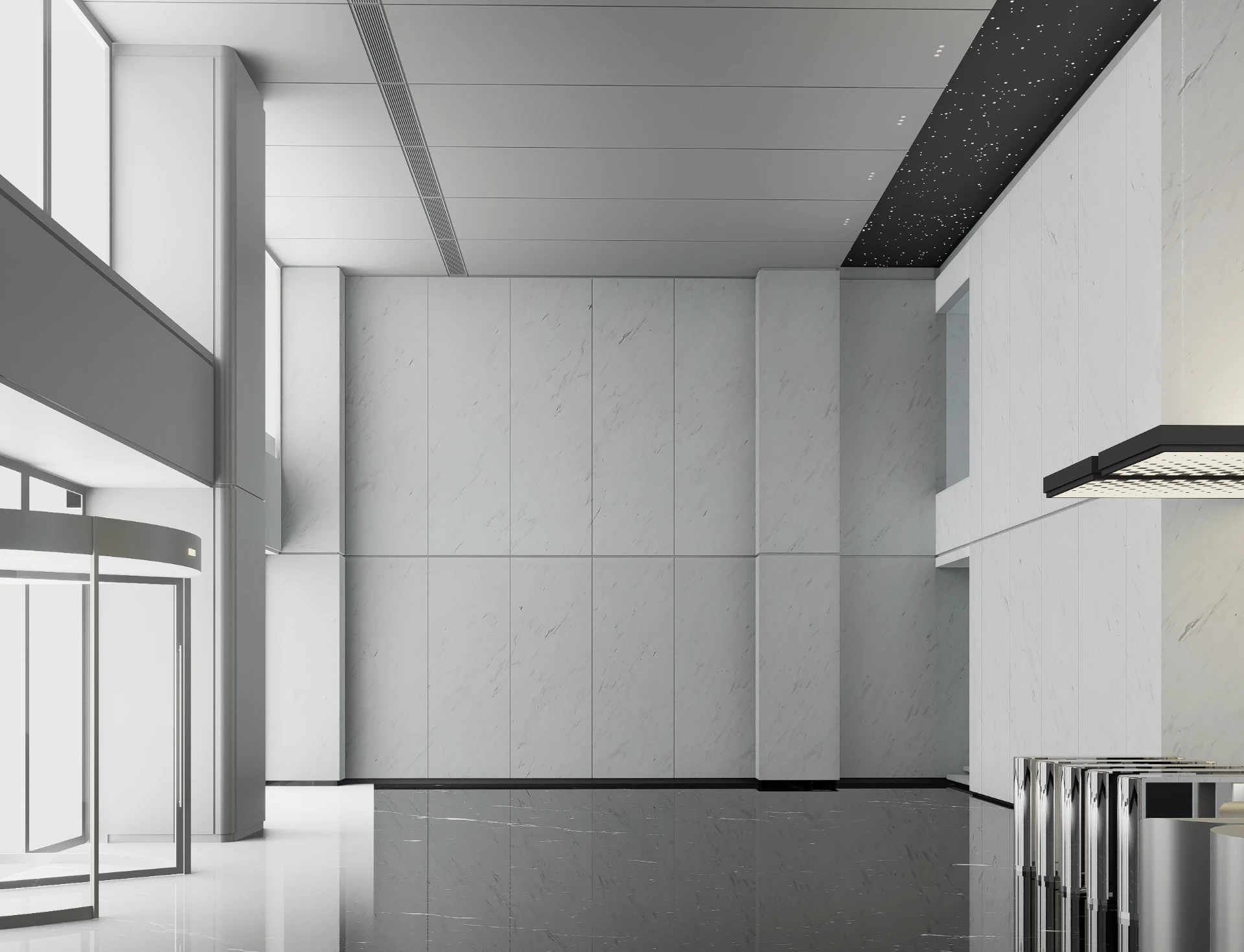 The entrance of the commercial building,Guangzhou