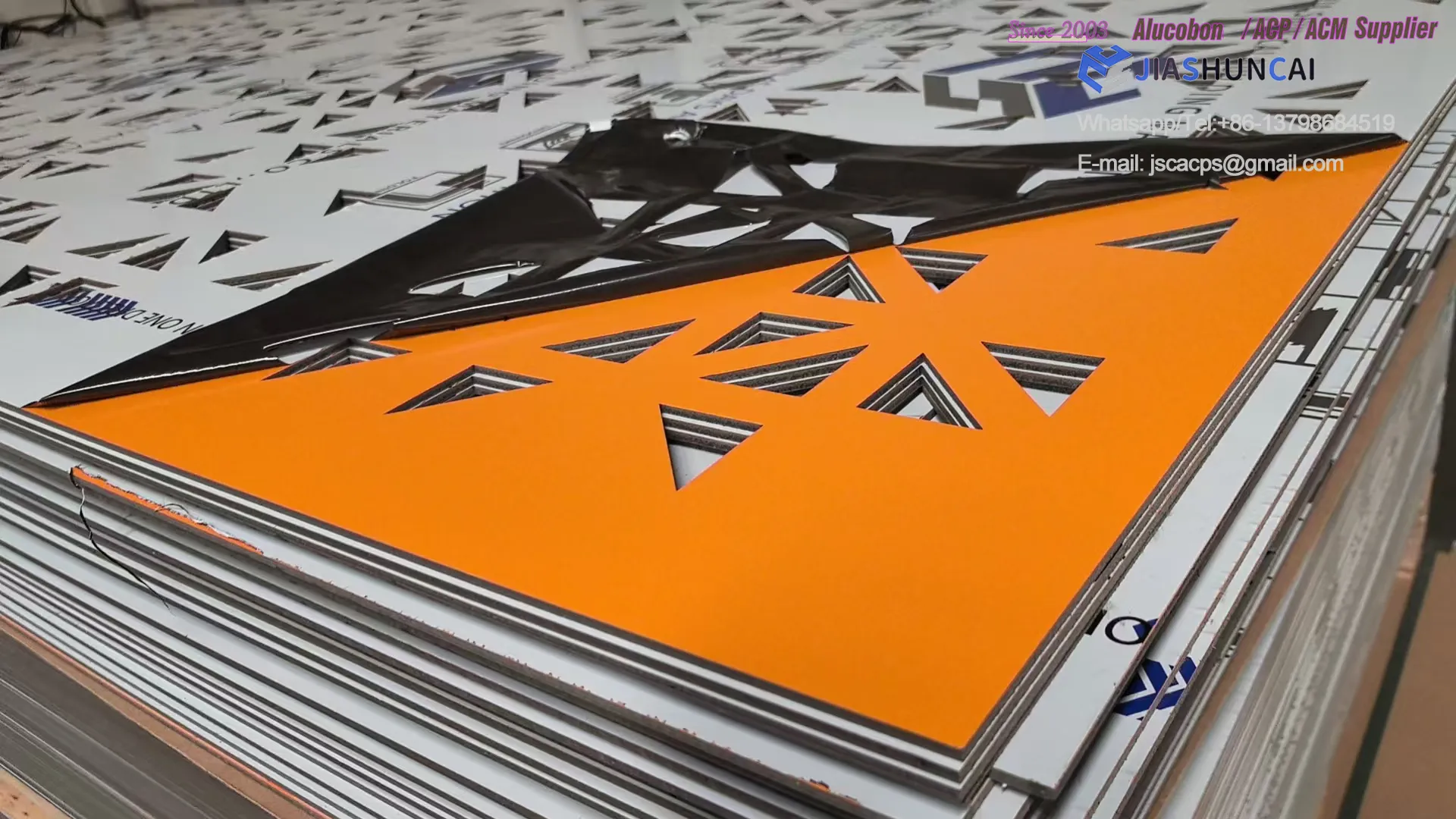 Modern Supermarket Facade with Perforated Design Enhance By JIASHUNCAI Aluminum Composite Panels