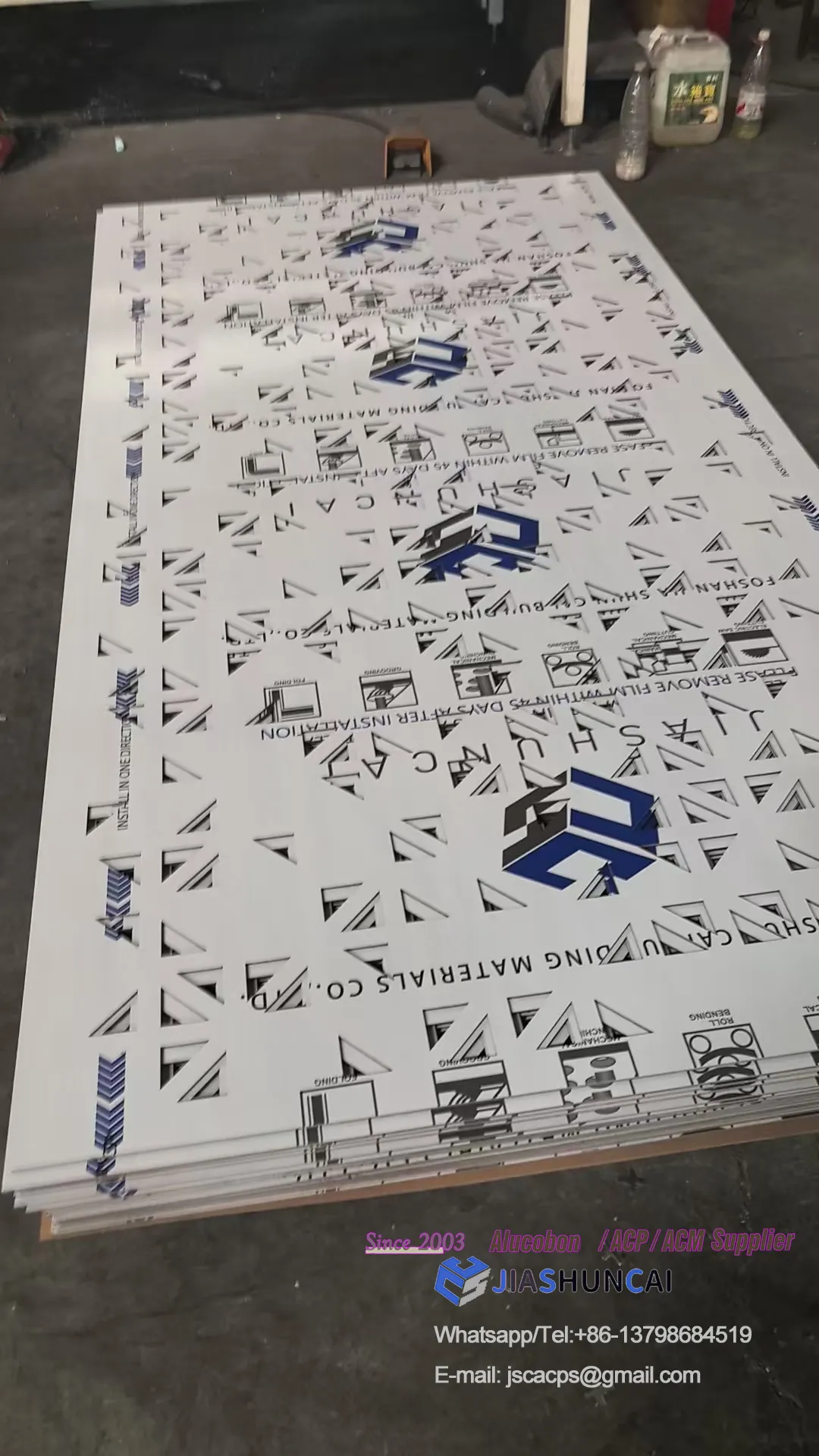 Modern Supermarket Facade with Perforated Design Enhance By JIASHUNCAI Aluminum Composite Panels