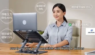 This ergonomic stand Made with aluminum composite panel (ACP) — lightweight, durable, and modern