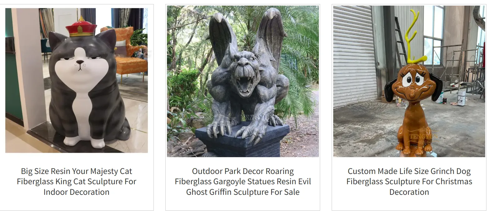 Large Fiberglass Statues for Sale with UV Protection Features