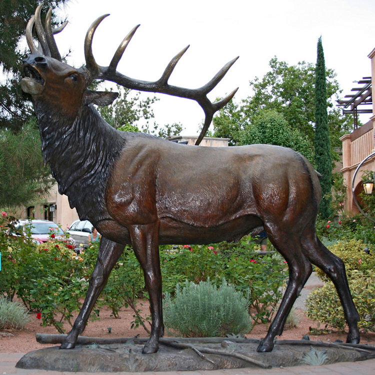 Bronze Deer Statue-Garden Decor Metal Stags for Sale Elegant Garden Decor Symbolic Artifacts