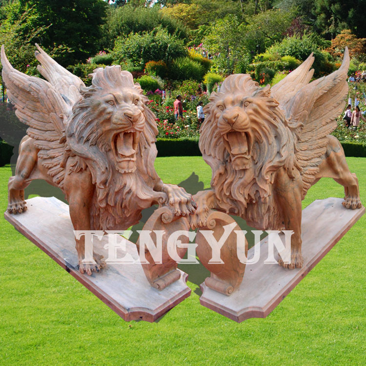 Majestic Large Outdoor Lion Statues | Durable Stone Garden Art