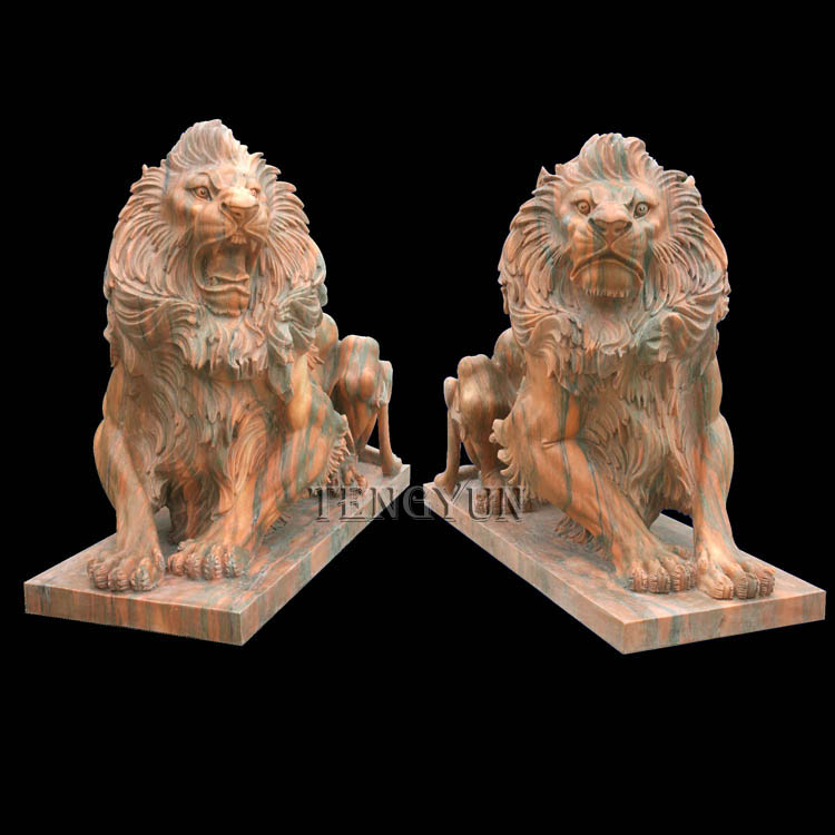 Majestic Large Outdoor Lion Statues | Durable Stone Garden Art