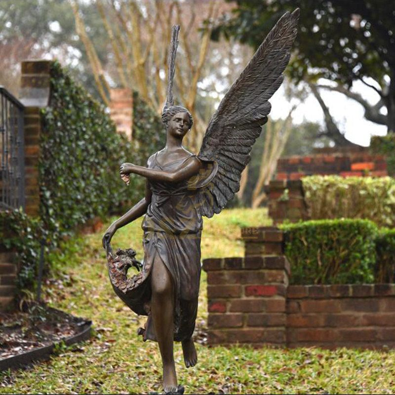 Angel Flying Statue & Garden Figurines: Serene Additions to Outdoor Spaces